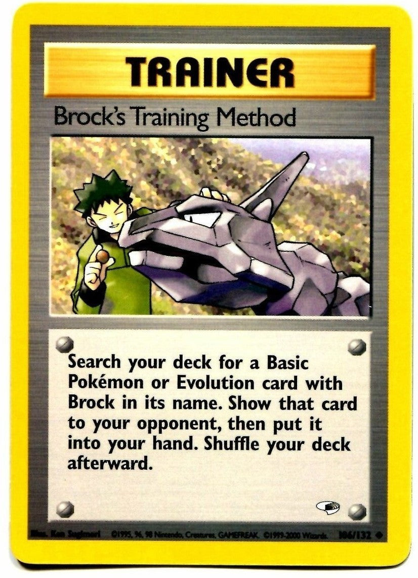 Brock's Training Method (106/132) [Gym Heroes Unlimited] | Game Haven TX