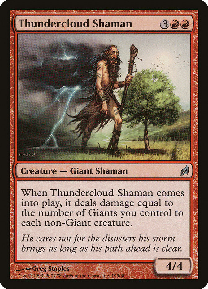 Thundercloud Shaman [Lorwyn] | Game Haven TX