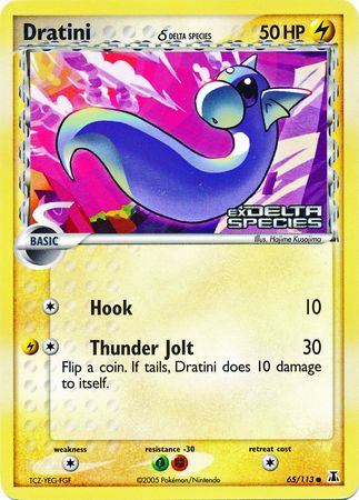 Dratini (65/113) (Delta Species) (Stamped) [EX: Delta Species] | Game Haven TX
