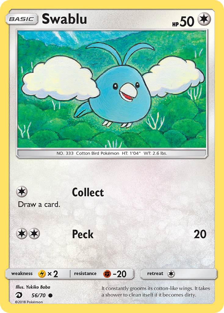Swablu (56/70) [Sun & Moon: Dragon Majesty] | Game Haven TX