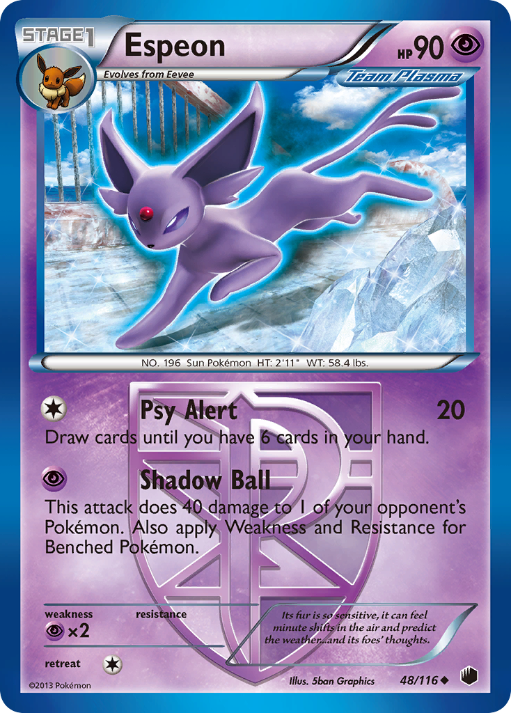 Espeon (48/116) [Black & White: Plasma Freeze] | Game Haven TX