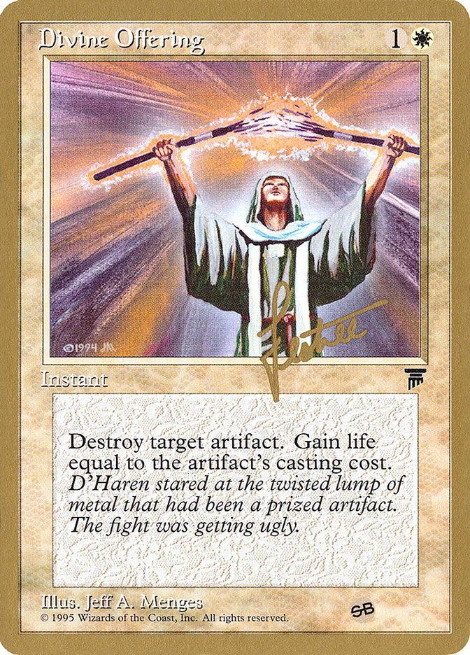 Divine Offering (Bertrand Lestree) (SB) [Pro Tour Collector Set] | Game Haven TX