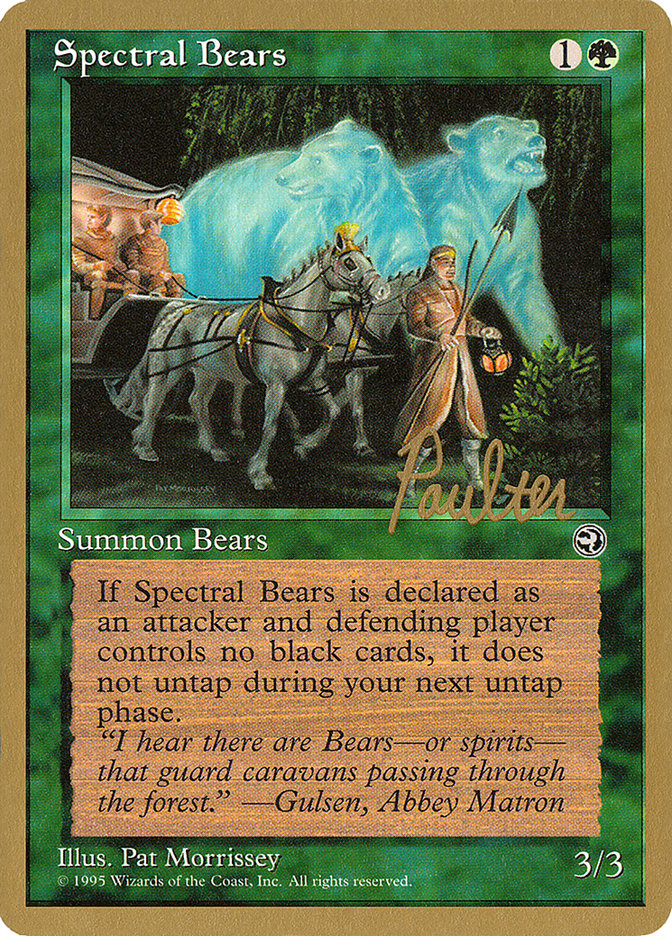 Spectral Bears (Preston Poulter) [Pro Tour Collector Set] | Game Haven TX