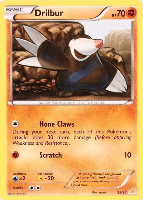 Drilbur (25/30) [Black & White: Trainer Kit - Excadrill] | Game Haven TX