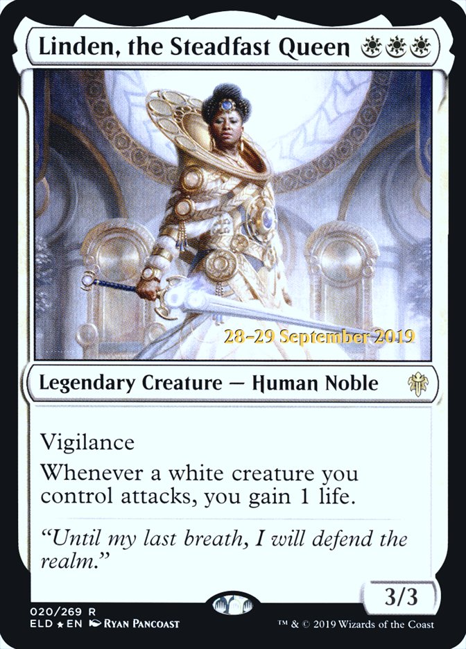 Linden, the Steadfast Queen [Throne of Eldraine Promos] | Game Haven TX