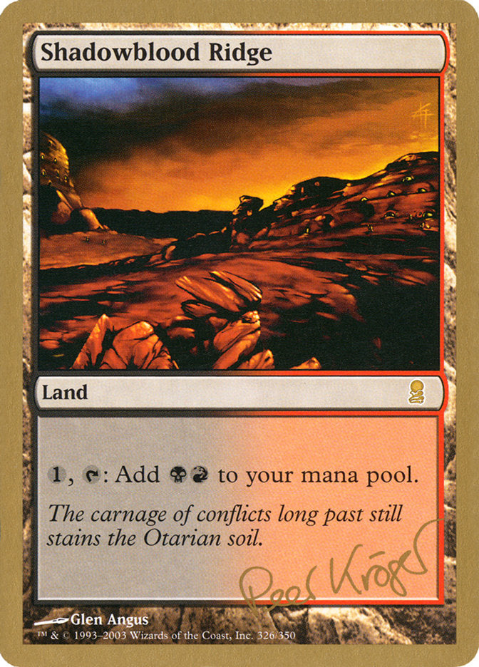 Shadowblood Ridge (Peer Kroger) [World Championship Decks 2003] | Game Haven TX