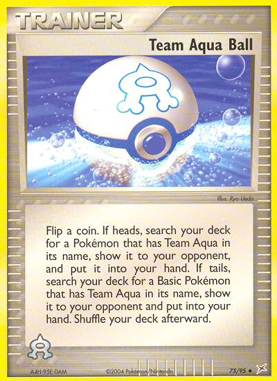 Team Aqua Ball (75/95) [EX: Team Magma vs Team Aqua] | Game Haven TX