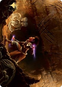 Dogged Pursuit Art Card (Gold-Stamped Signature) [Kaldheim: Art Series] | Game Haven TX