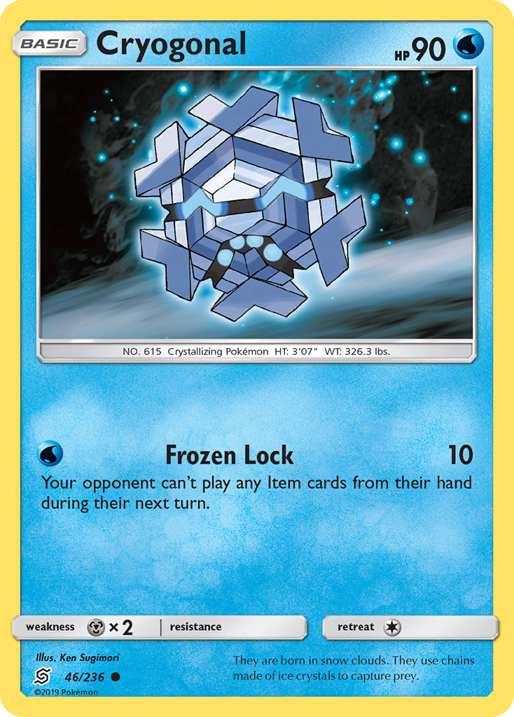Cryogonal (46/236) [Sun & Moon: Unified Minds] | Game Haven TX