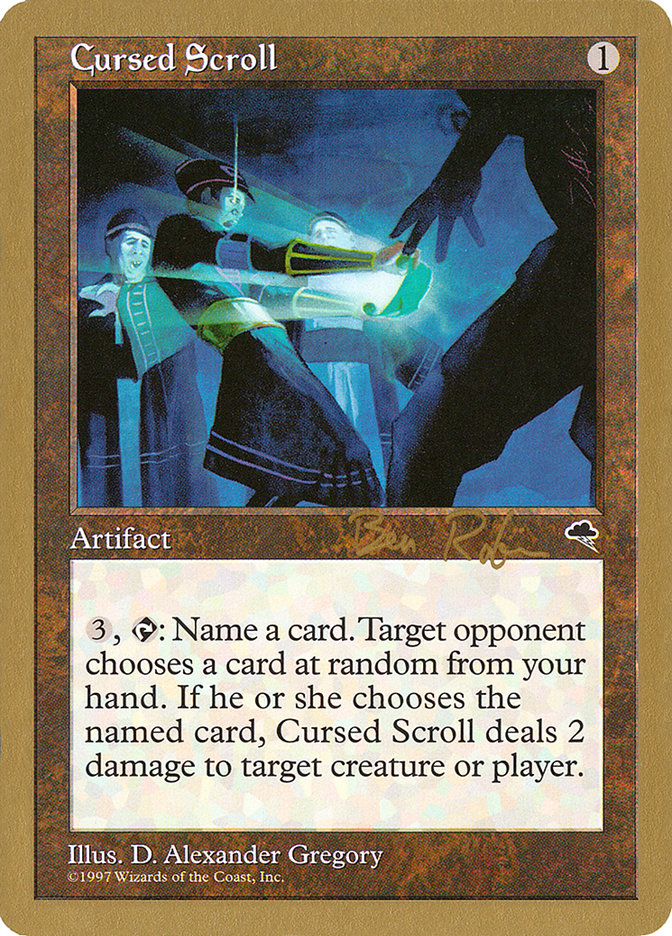 Cursed Scroll (Ben Rubin) [World Championship Decks 1998] | Game Haven TX