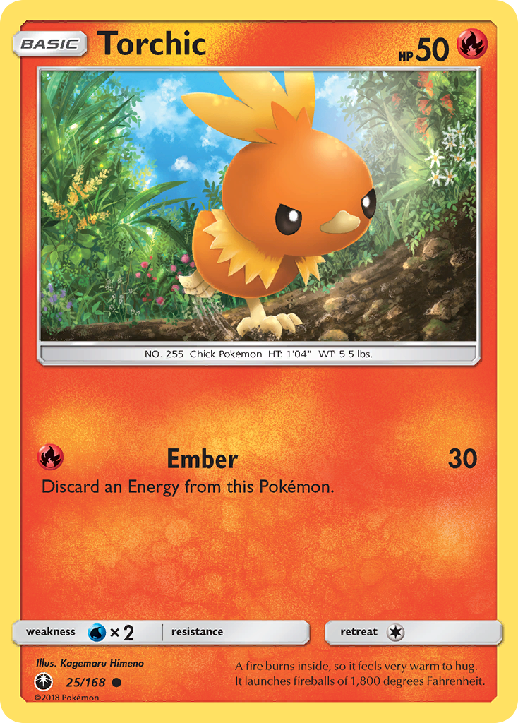 Torchic (25/168) [Sun & Moon: Celestial Storm] | Game Haven TX