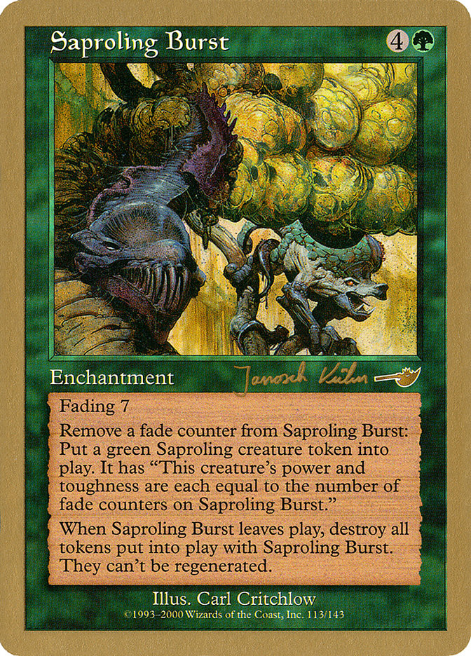 Saproling Burst (Janosch Kuhn) [World Championship Decks 2000] | Game Haven TX