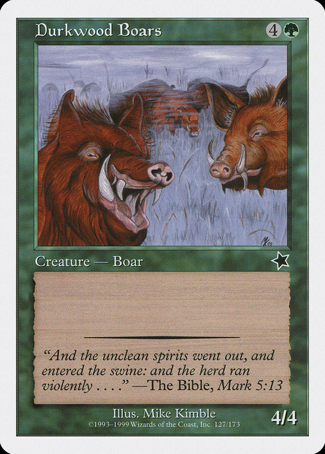 Durkwood Boars [Starter 1999] | Game Haven TX