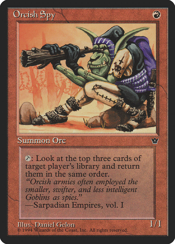 Orcish Spy (Daniel Gelon) [Fallen Empires] | Game Haven TX