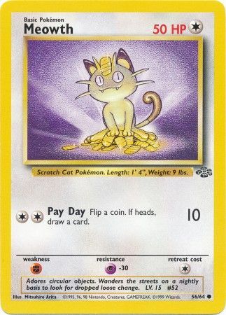 Meowth (56/64) [Jungle Unlimited] | Game Haven TX