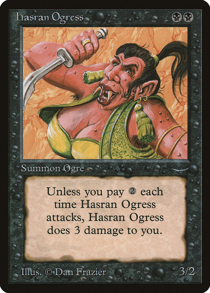 Hasran Ogress (Dark Mana Cost) [Arabian Nights] | Game Haven TX