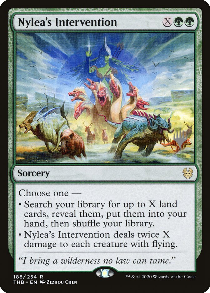 Nylea's Intervention (Promo Pack) [Theros Beyond Death Promos] | Game Haven TX