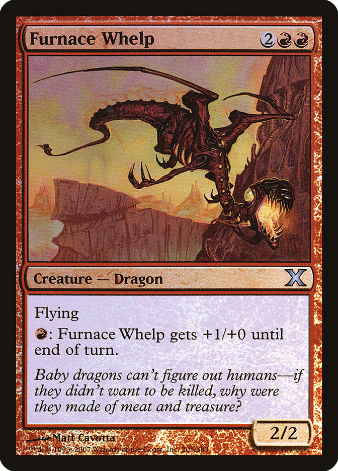 Furnace Whelp (Premium Foil) [Tenth Edition] | Game Haven TX