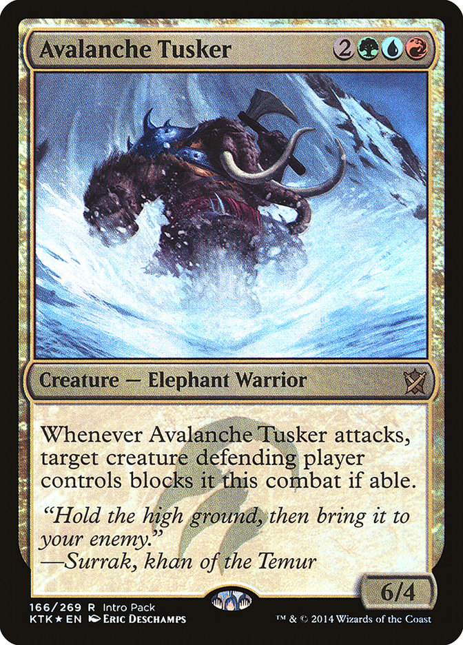 Avalanche Tusker [Khans of Tarkir Promos] | Game Haven TX