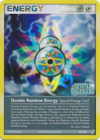 Double Rainbow Energy (88/100) (Stamped) [EX: Crystal Guardians] | Game Haven TX