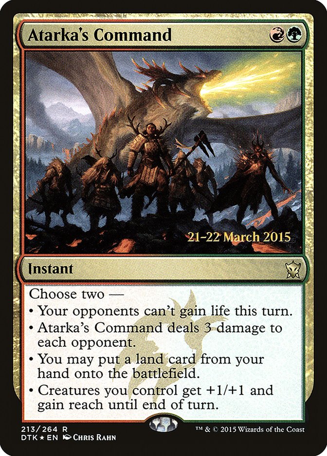 Atarka's Command [Dragons of Tarkir Promos] | Game Haven TX