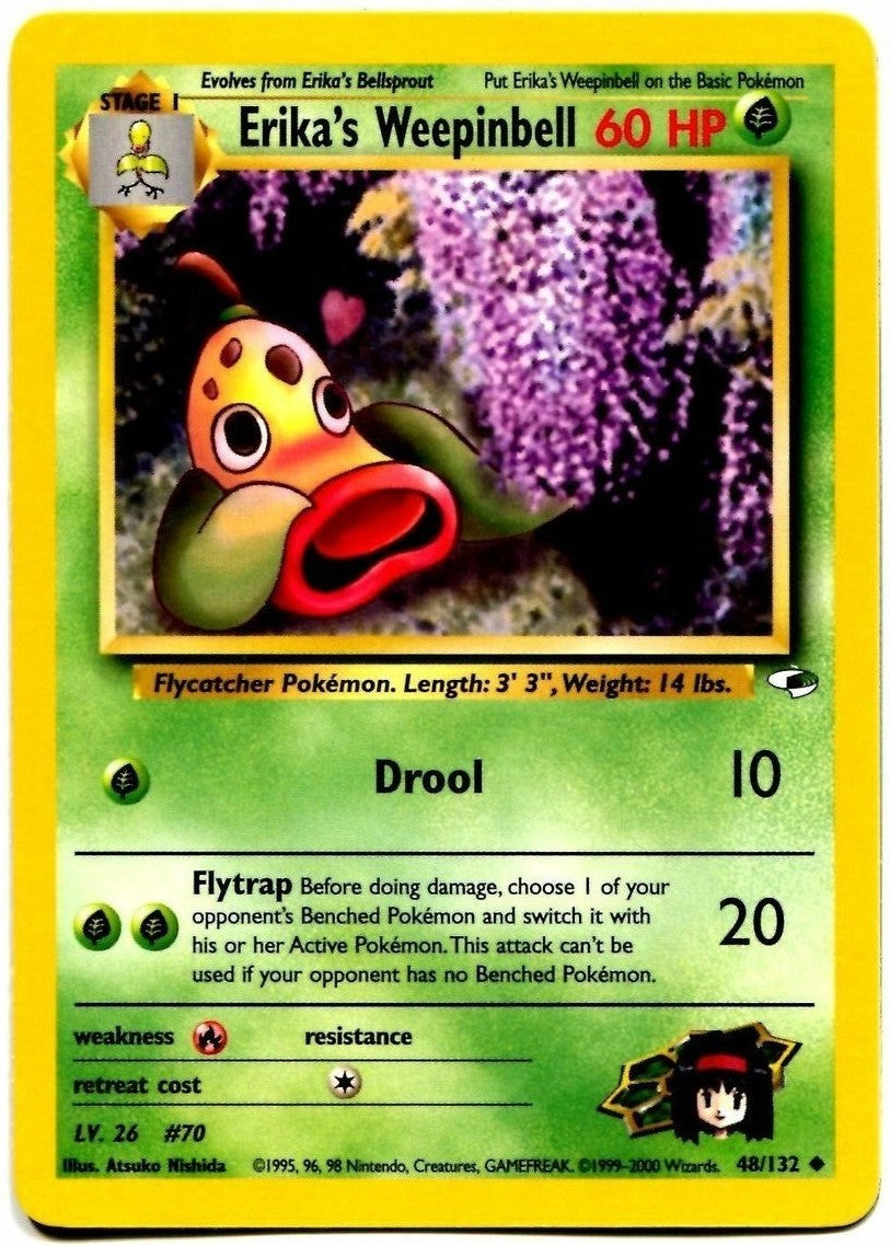 Erika's Weepinbell (48/132) [Gym Heroes Unlimited] | Game Haven TX