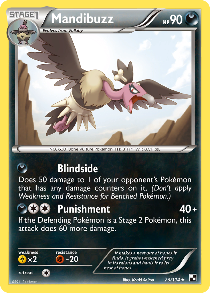 Mandibuzz (73/114) [Black & White: Base Set] | Game Haven TX