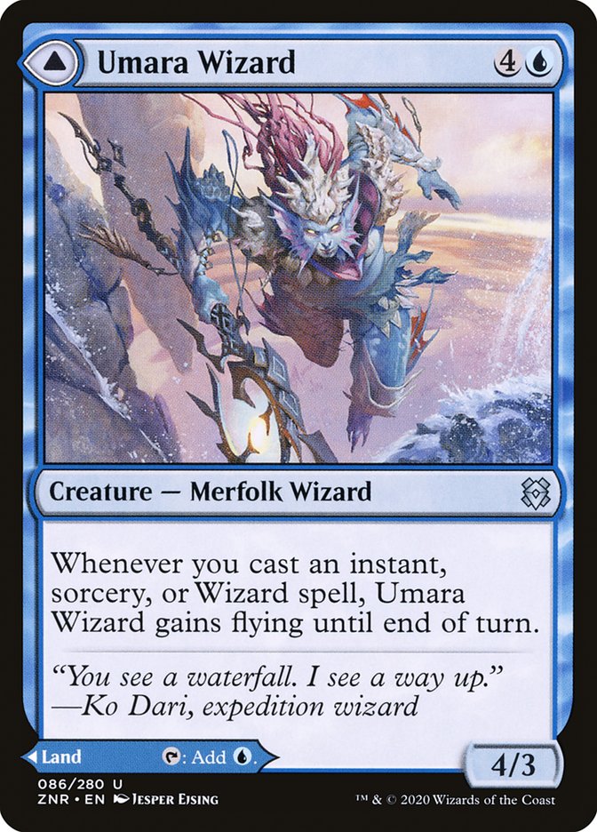 Umara Wizard // Umara Skyfalls [Zendikar Rising] | Game Haven TX