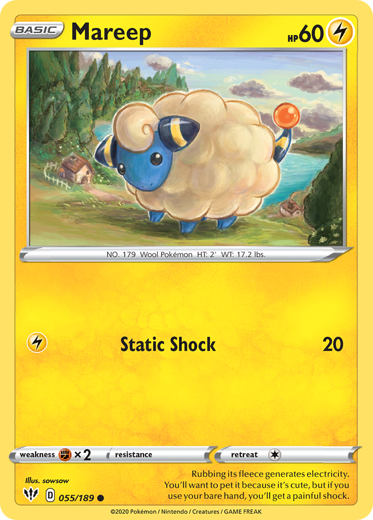 Mareep (055/189) [Sword & Shield: Darkness Ablaze] | Game Haven TX
