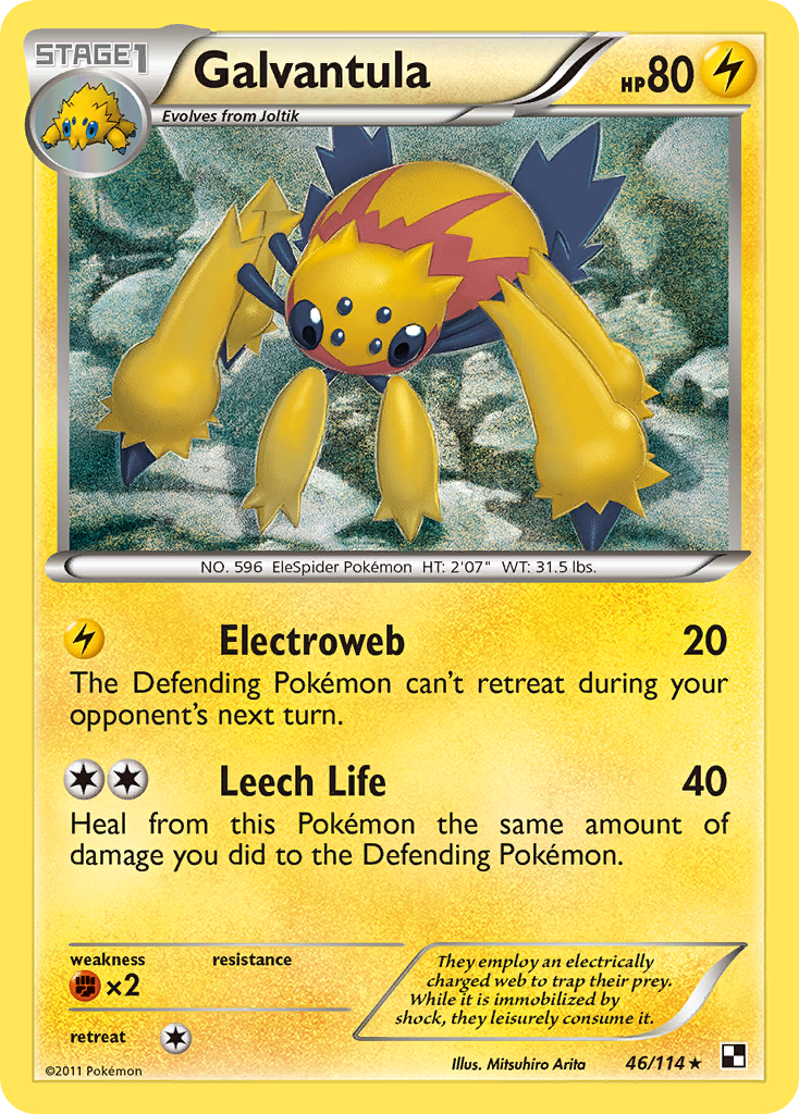 Galvantula (46/114) [Black & White: Base Set] | Game Haven TX