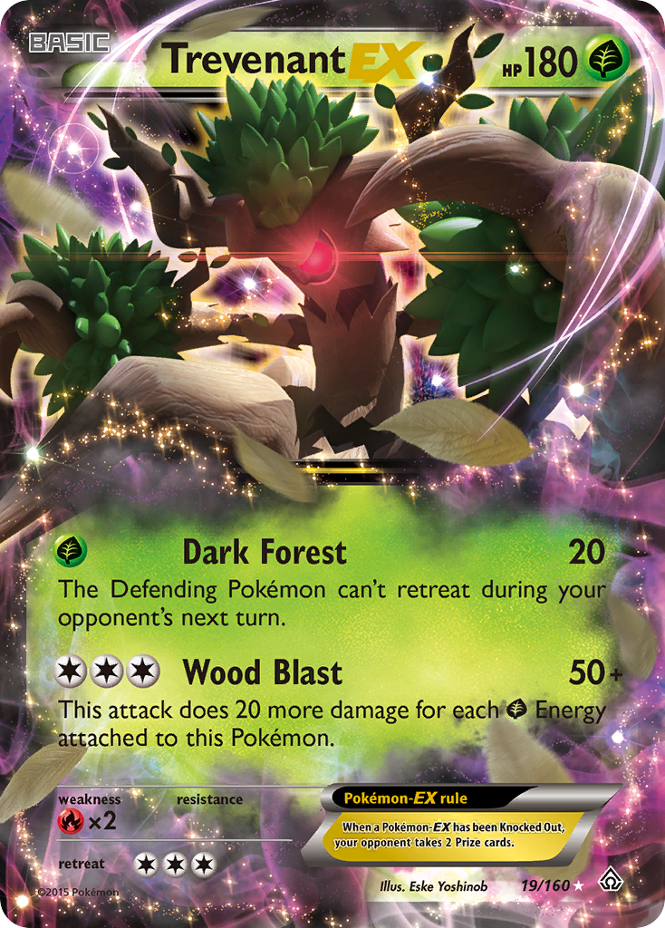 Trevenant EX (19/160) [XY: Primal Clash] | Game Haven TX