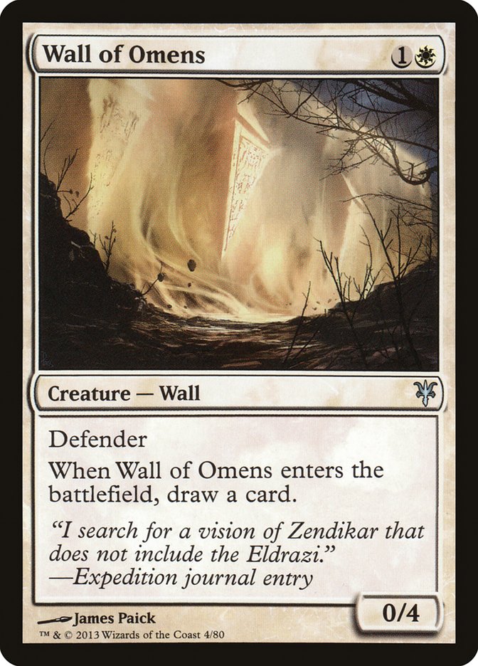 Wall of Omens [Duel Decks: Sorin vs. Tibalt] | Game Haven TX