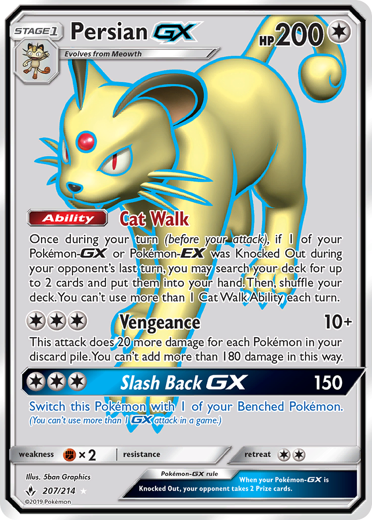 Persian GX (207/214) [Sun & Moon: Unbroken Bonds] | Game Haven TX
