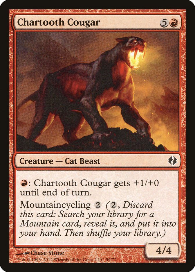 Chartooth Cougar [Duel Decks: Venser vs. Koth] | Game Haven TX