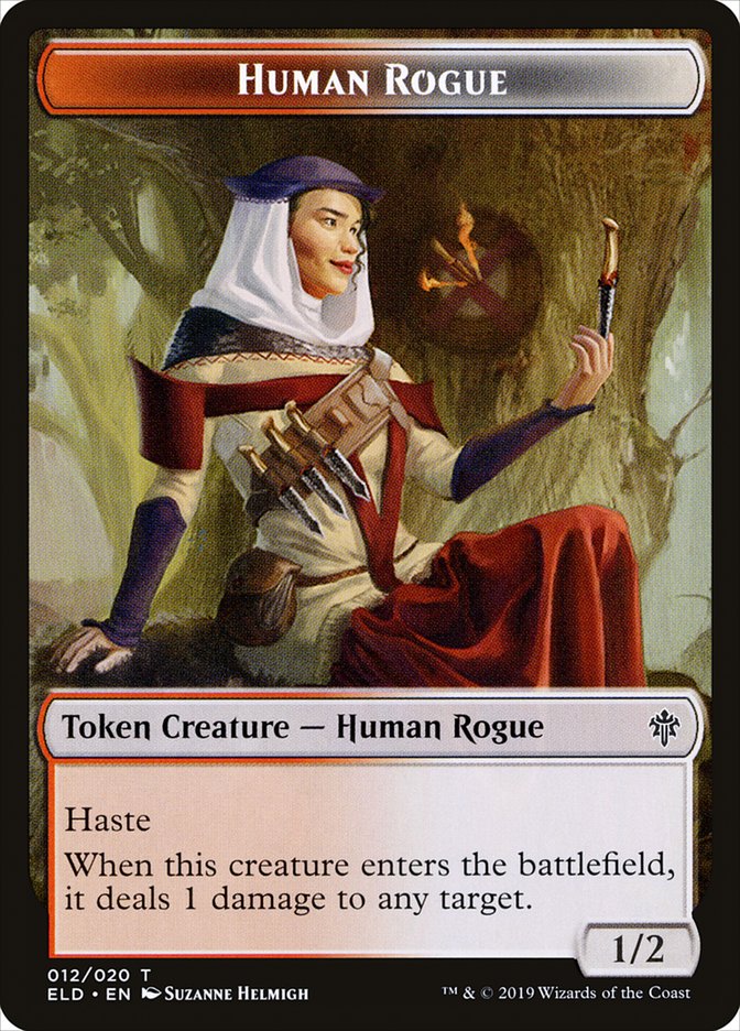 Human Rogue Token [Throne of Eldraine] | Game Haven TX