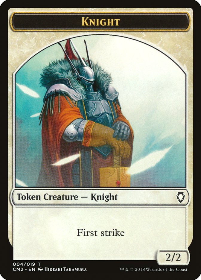 Knight Token [Commander Anthology Volume II Tokens] | Game Haven TX