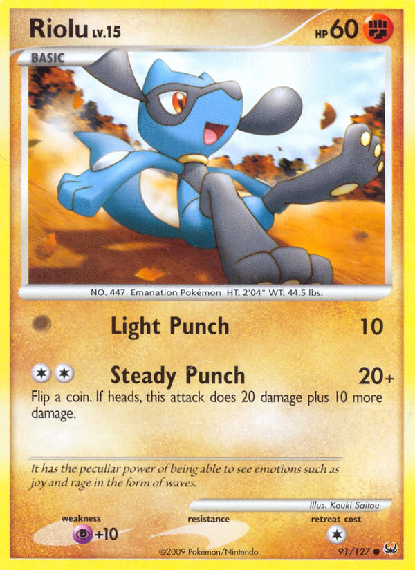 Riolu (91/127) [Platinum: Base Set] | Game Haven TX