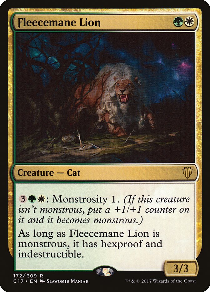 Fleecemane Lion [Commander 2017] | Game Haven TX