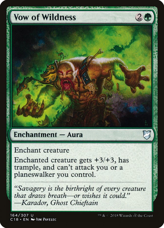 Vow of Wildness [Commander 2018] | Game Haven TX