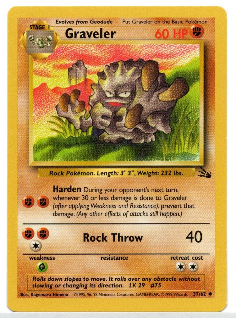 Graveler (37/62) [Fossil Unlimited] | Game Haven TX