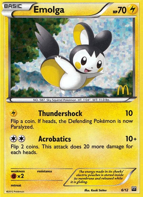 Emolga (6/12) [McDonald's Promos: 2012 Collection] | Game Haven TX