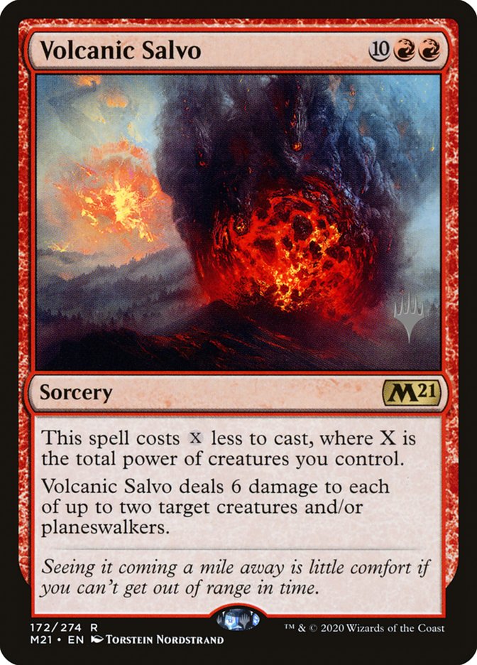 Volcanic Salvo (Promo Pack) [Core Set 2021 Promos] | Game Haven TX