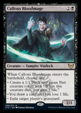Callous Bloodmage [Strixhaven: School of Mages] | Game Haven TX
