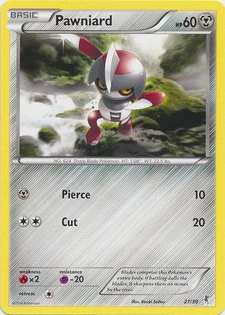 Pawniard (21/30) [XY: Trainer Kit 1 - Bisharp] | Game Haven TX