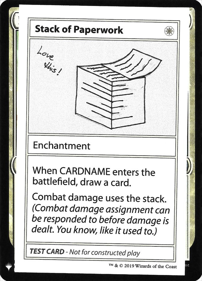 Stack of Paperwork [Mystery Booster Playtest Cards] | Game Haven TX
