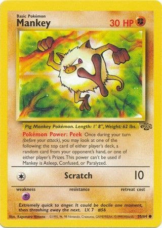 Mankey (55/64) [Jungle Unlimited] | Game Haven TX