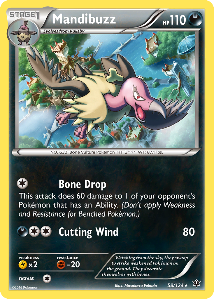 Mandibuzz (58/124) [XY: Fates Collide] | Game Haven TX