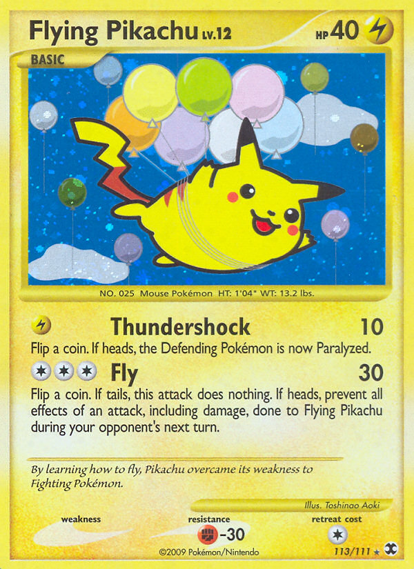 Flying Pikachu (113/111) [Platinum: Rising Rivals] | Game Haven TX