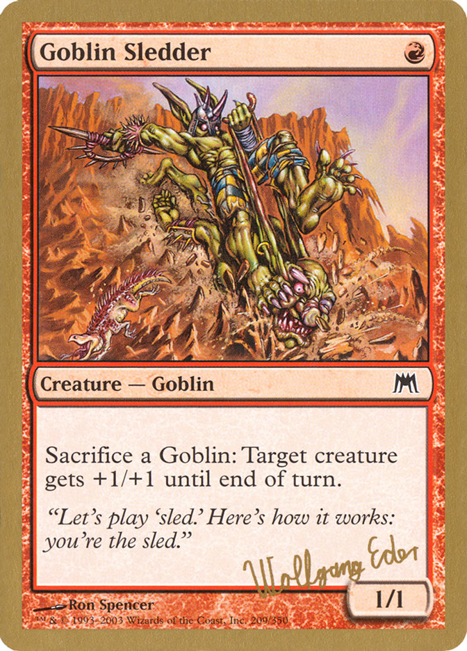 Goblin Sledder (Wolfgang Eder) [World Championship Decks 2003] | Game Haven TX