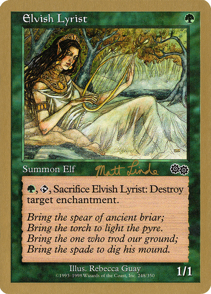 Elvish Lyrist (Matt Linde) [World Championship Decks 1999] | Game Haven TX